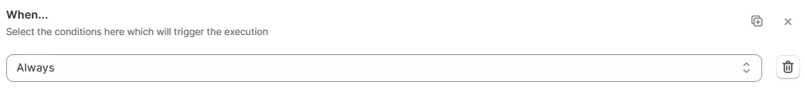 Select a condition