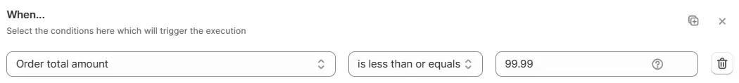 Set Order Amount