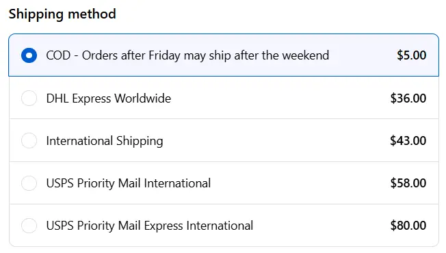 Rename at Checkout